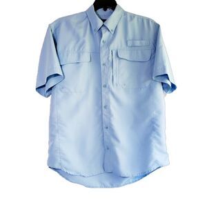 Stillwater Supply Co. Men's Blue Fishing Shirt Med 0753